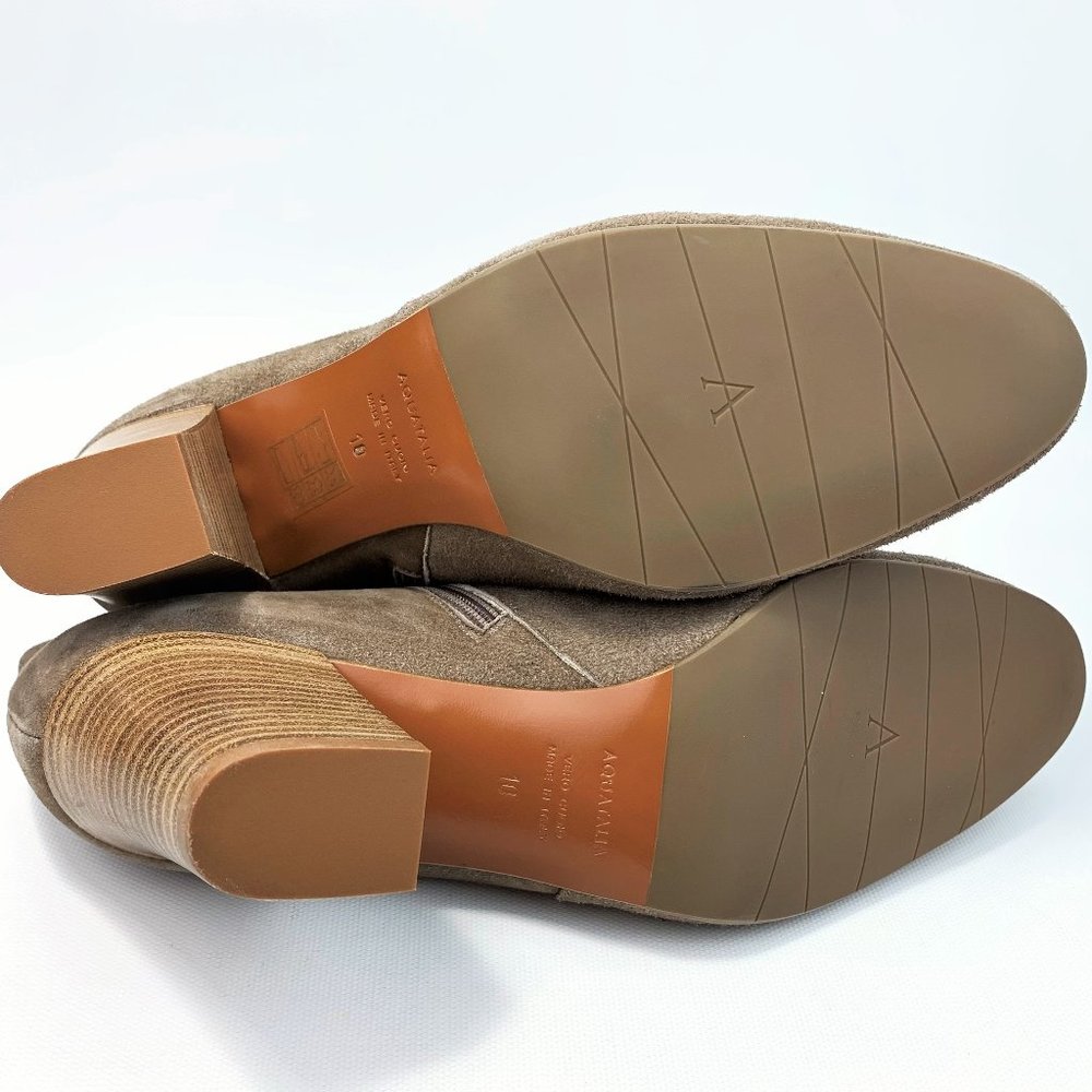Aquatalia Emiliana Surplice Suede Ankle Booties - Picture 12 of 12